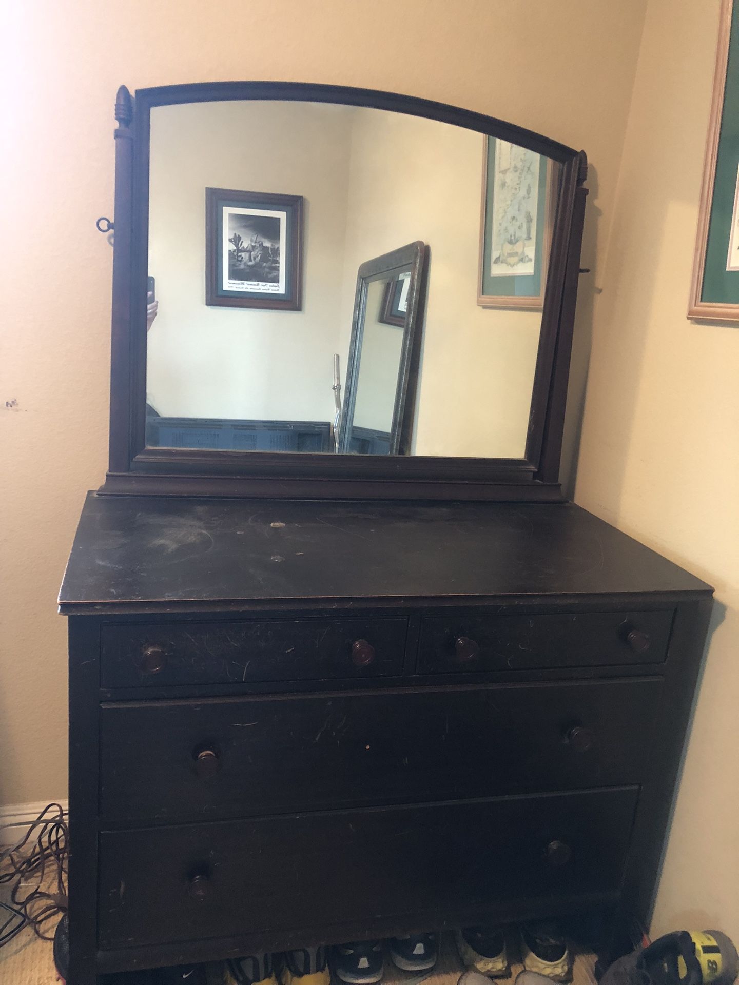 Vintage Mirrored Dresser