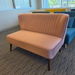 Blush Pink Loveseat Sofa