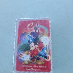 New Walt Disney World Playing Cards, Four Parks One World Tinkerbell Joker