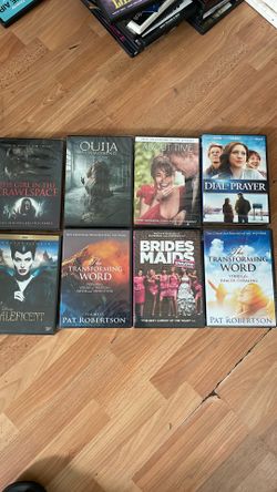 Eight brand new DVD movies in the package
