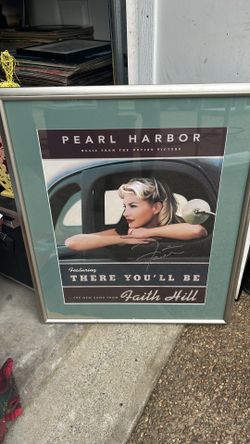 Faith Hill signed poster