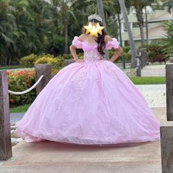 Quince Dress Pink Used