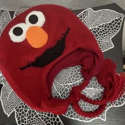 Sesame Street Elmo Head Knit Hat 
