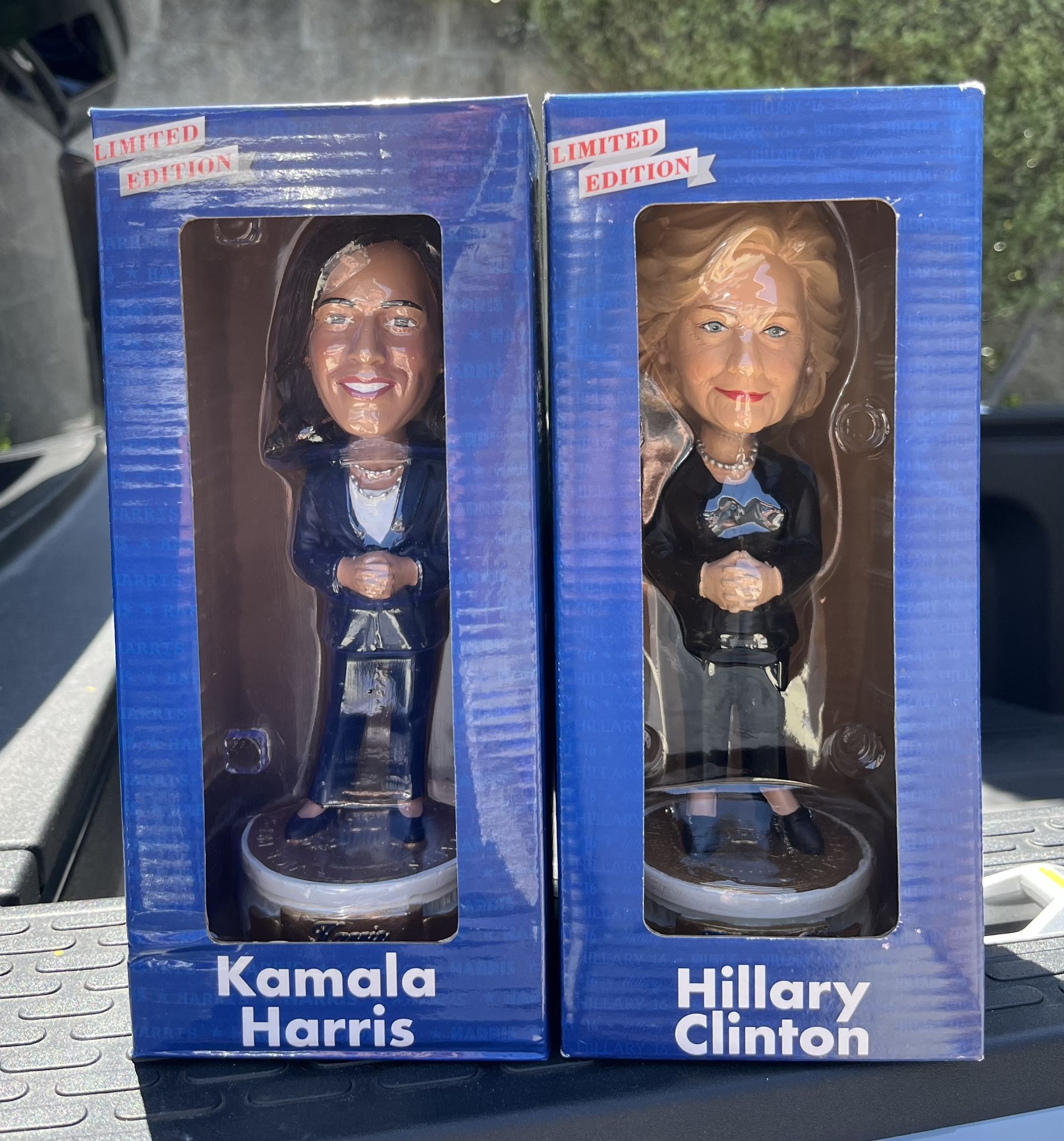 Hillary Clinton Kamala Harris Bobblehead Set