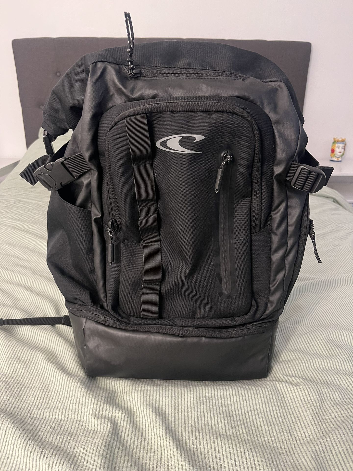 O’Neill Legend Backpack 43L Roll Top Surf Travel Bag 