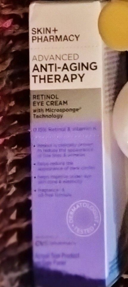 SKIN + PHARMACY ADVANCED ANTI-AGING THERAPY RETINOL EYE CREAM 0.5 OZ