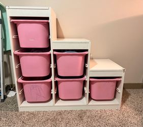 Ikea Storage with boxes