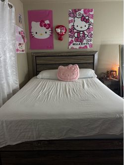 Bed frame and nights stand