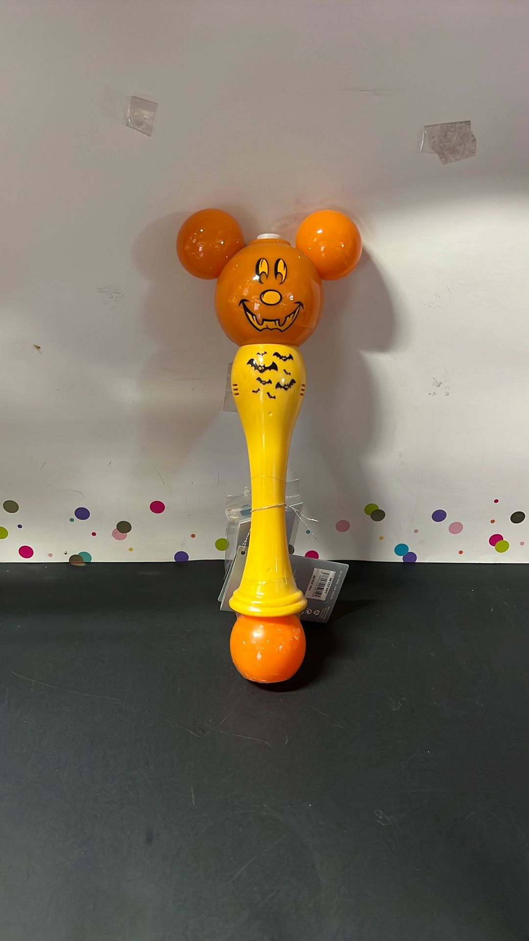 Disney Halloween Pumpkin Mickey Light - Up Bubble NEW