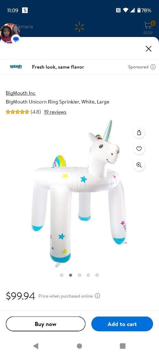 Unicorn Sprinkler 