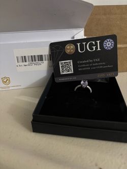 UGI Amethyst Purple Oval-Cut Ring NWT 4.5 ct size 7