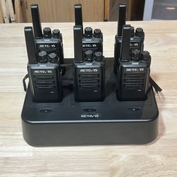 Retevis RT68 Walkie Talkies Rechargeable, Portable Two Way Radios 6 Pack