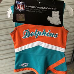 12 Month Dolphins Cheerleader Outfit Never Opened