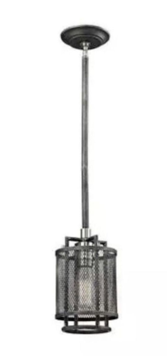 Home Decorators Collection 1- Light Black Outdoor Pendant