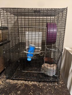 Medium-sized animal cage with all accessories