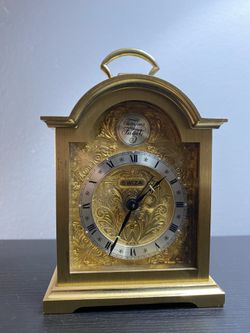 Clock Tempus Fugile Mantle Piece Swiss