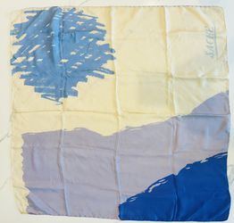 Sache abstract Square Silk Scarf. 30x30 In.  Like New
