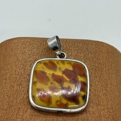 Vintage Sterling Silver 925 frame pendant for necklace