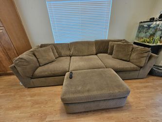 Kevin Charles Large Oversized Couch With Ottoman