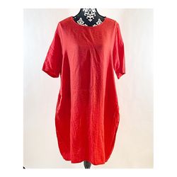 Miss Look Red Tunic Dress
