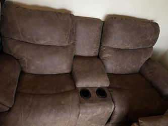 Trouper Power Reclining Loveseat with Console