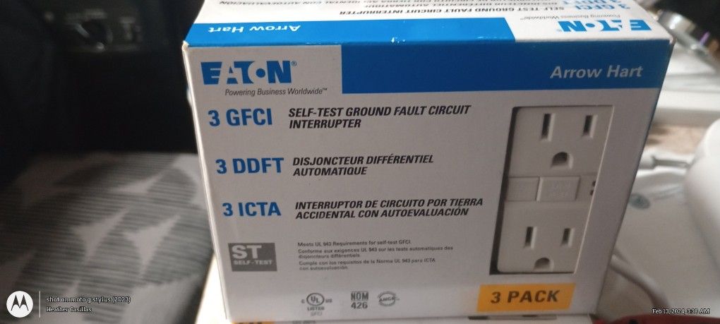 3pack GFCI Outlets