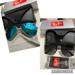 Authentic Rayban blue aviator $175 like new
