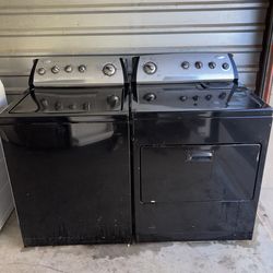 Black Whirlpool Washer And Electric Dryer Matching Set
