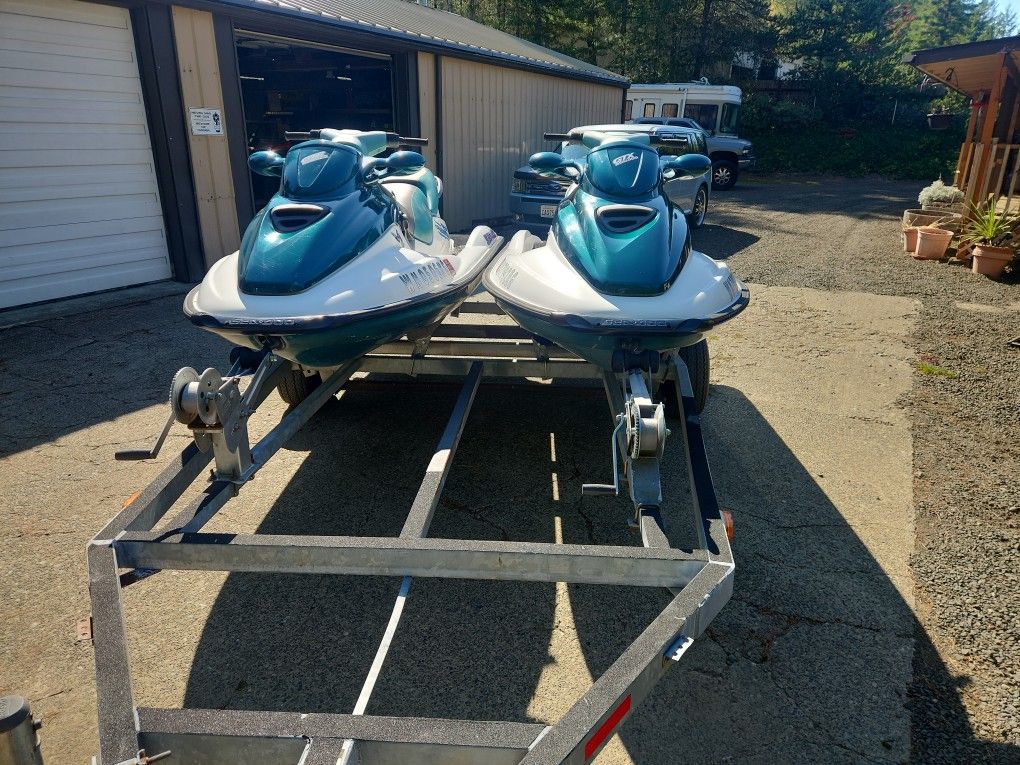 Two 1997 Jet Skis  And Trailer 