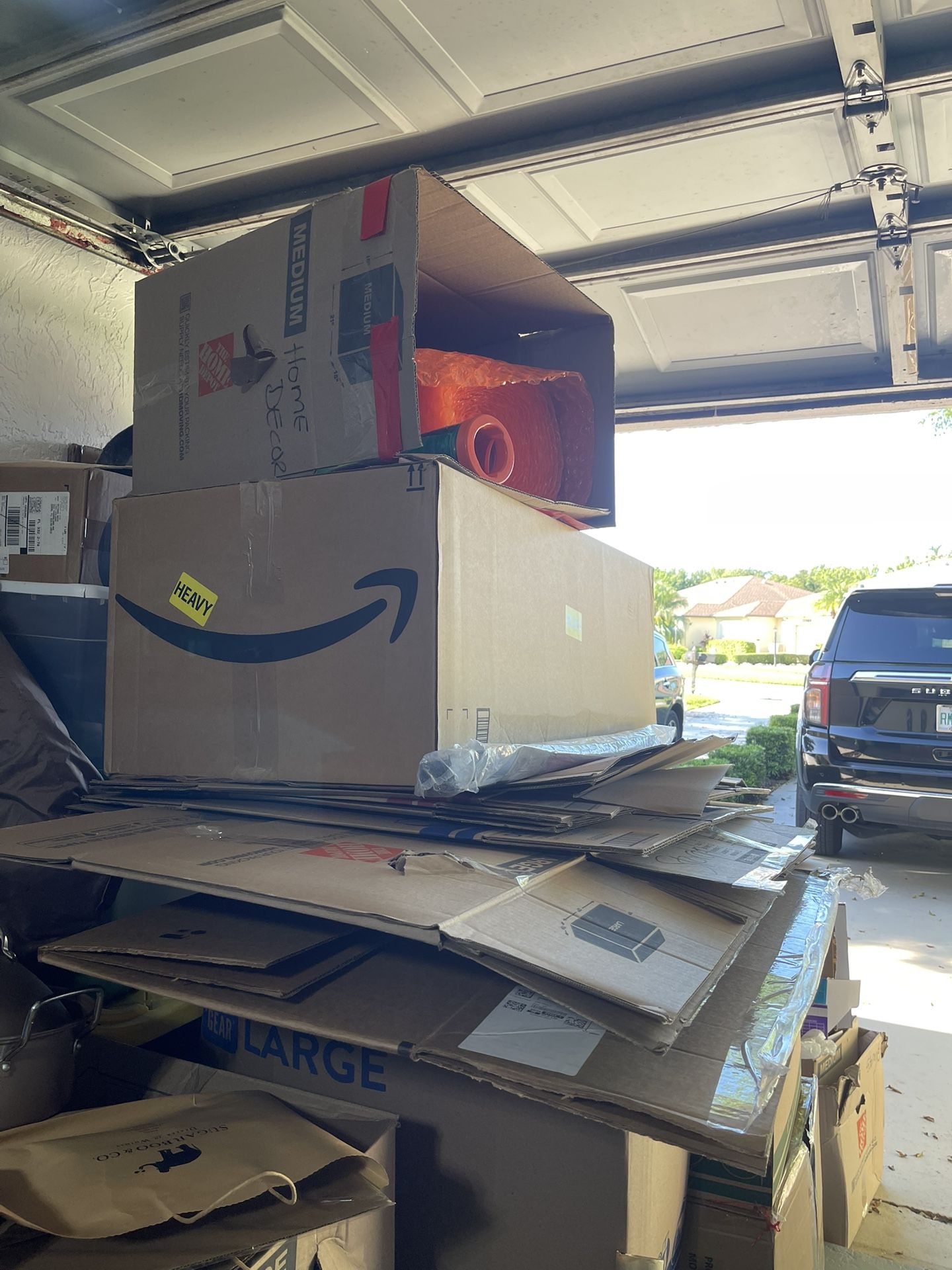 Moving boxes and Supplies