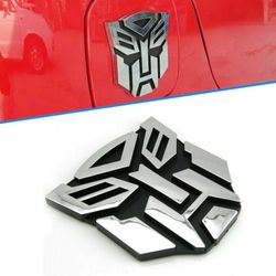 Transformers Decepticon Autobot Car Badge With Adhesive Back.  25 Each.  SHIPPING AVAILABLE 