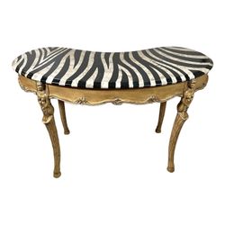 Butler Specialty Heritage Zebra Stripe Top Writing Desk In Light Wood RARE