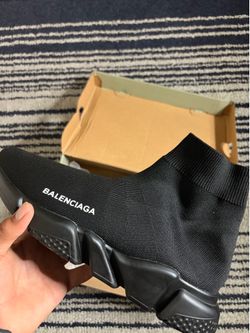 All black balenciga sock