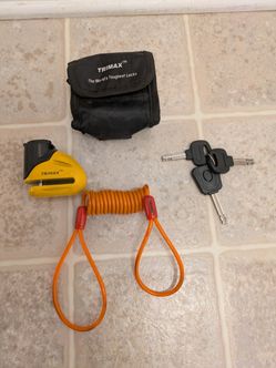 Motorcycle Disc Lock with case! New!