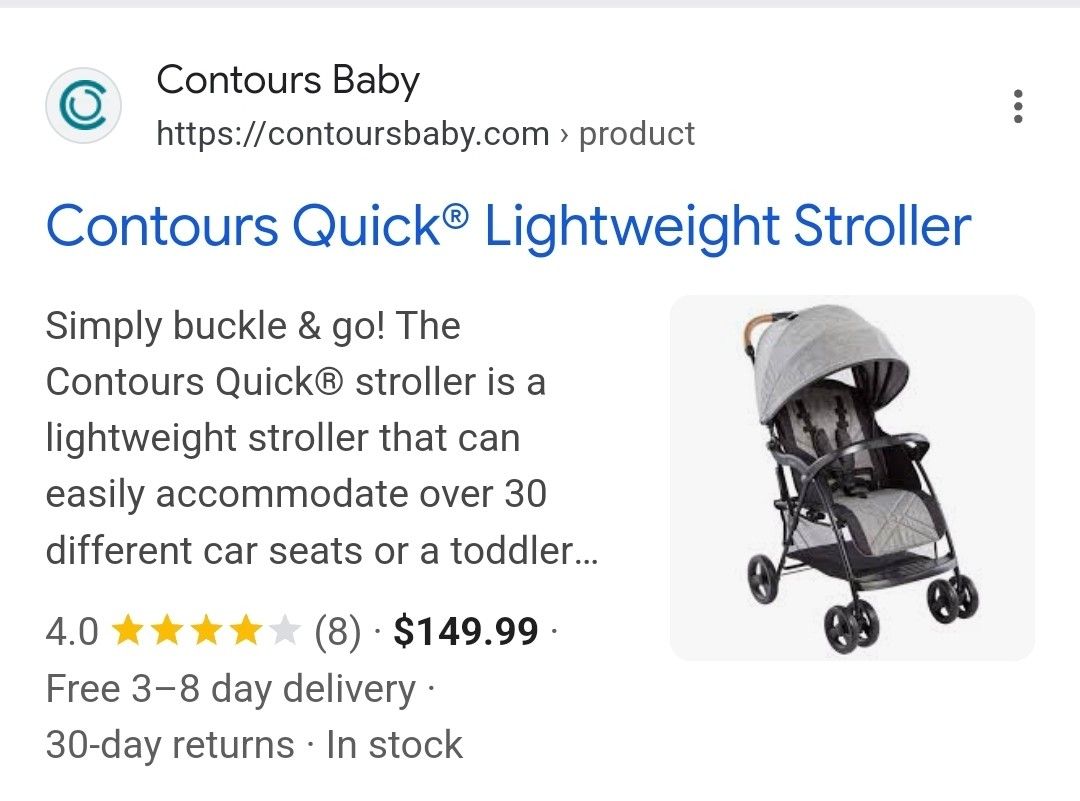 $129 w8480 Baby Trend Sit N' Stand in Shopper Stroller, Cassis