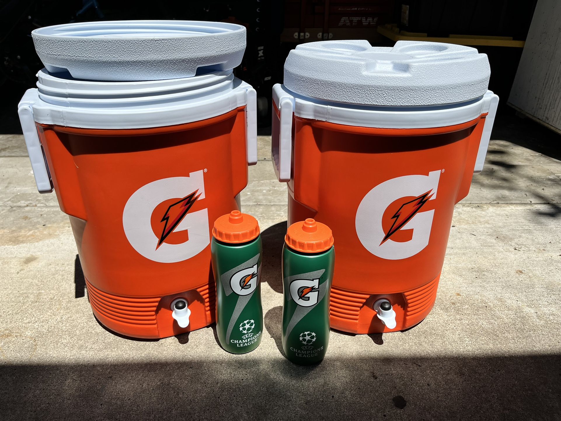 Gatorade Coolers And Bottles
