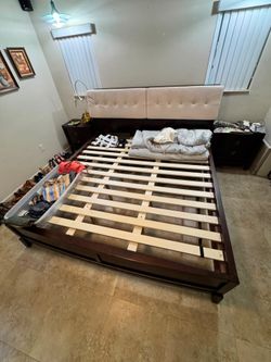 King size bed frame
