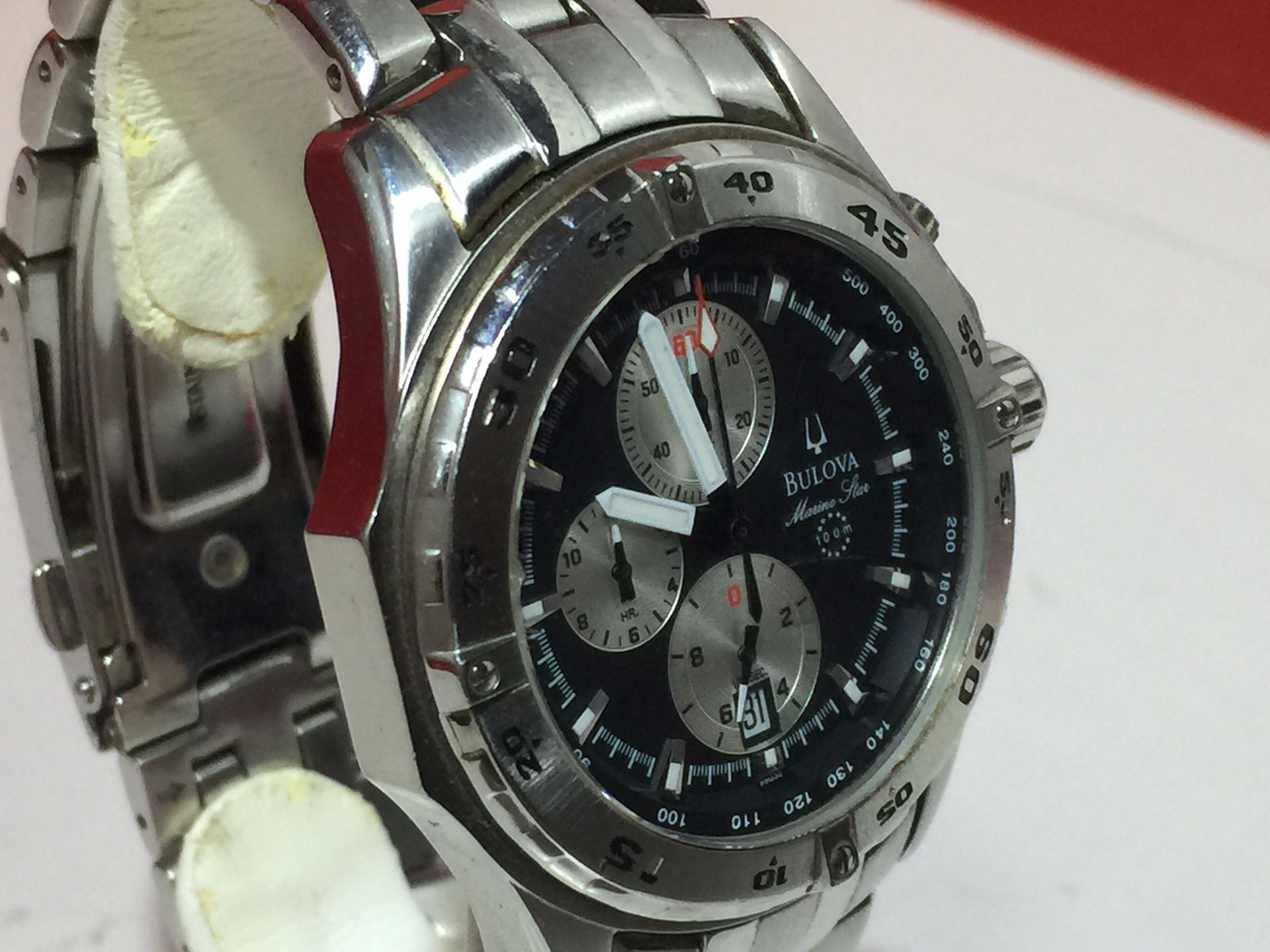 Bulova Marine Star Stainless Steal Swiss Men's Watch C899197