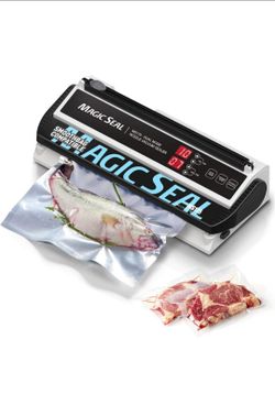 MAGIC SEAL MS175 Nozzle Vacuum Sealer for Mylar Bags, Smooth Flat Pouches