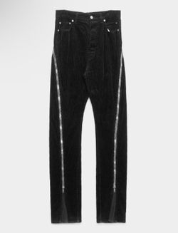 Rick Owens Black Corduroy Bolan Banana Jeans