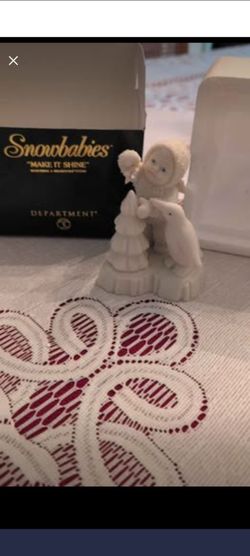Dept 56 snow babies " Make it shine"