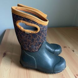 BOGS Unisex Child Boys Durham Solid Rain Boots Size 13 