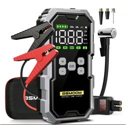 BSMOOM 6000A 21800mAh Car Jump Starter w/ 150PSI Tire Inflator & Power Bank