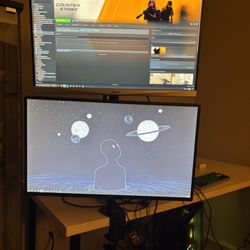 Dual Vertical Monitor 
