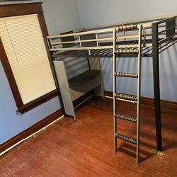 Metal Full Size Loft Bed  