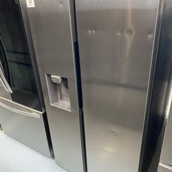 Stainless Steel 27.4 Cu. Ft. Side-by-Side Refrigerator 