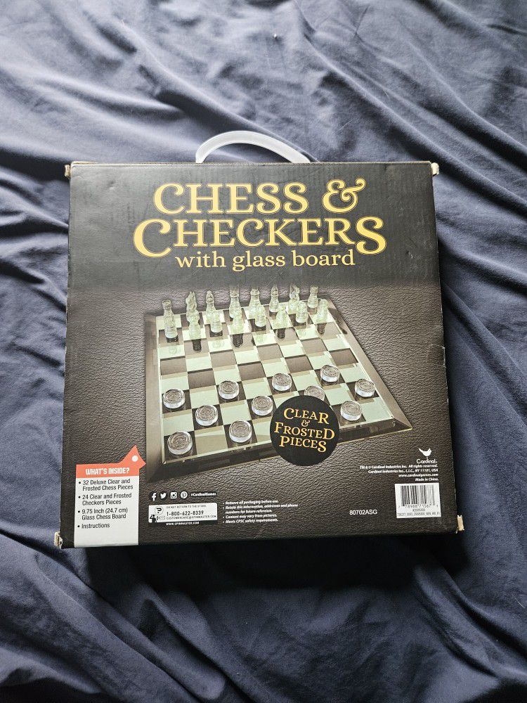 Glass Chess/checkers Board