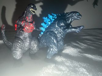 Two mini Godzilla