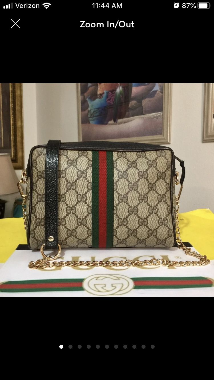 Gucci GG pattern- shoulder bag - Black
