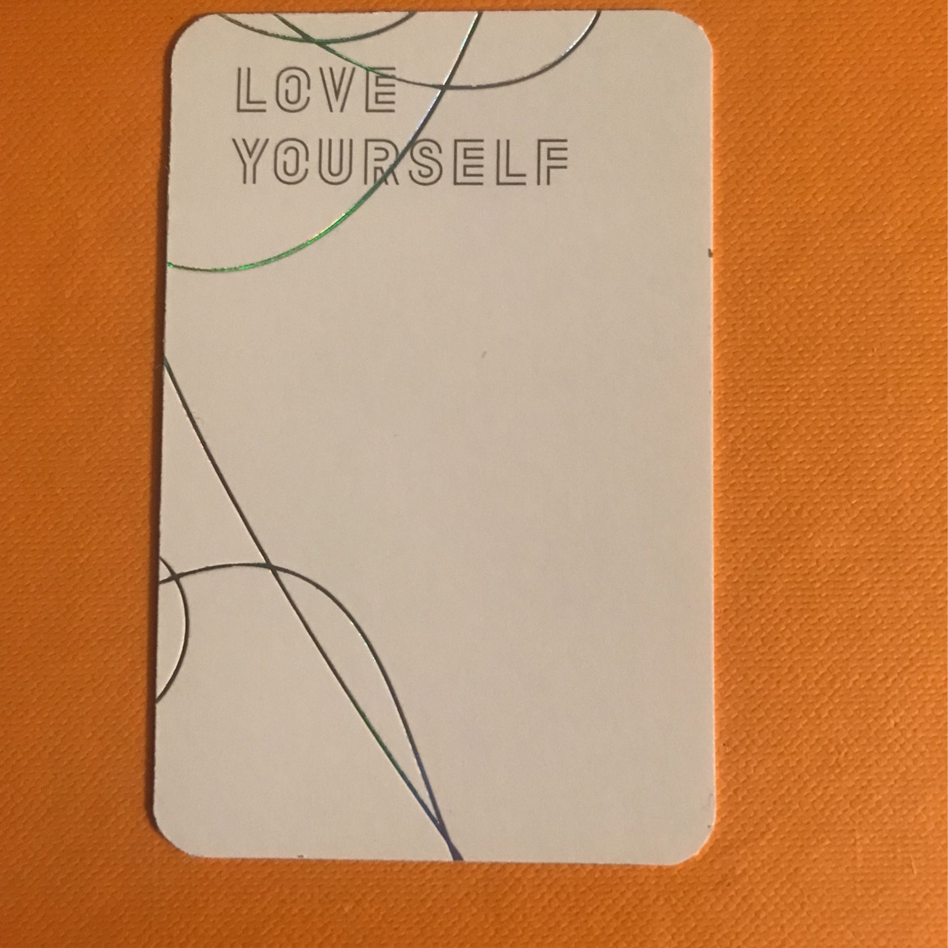 BTS V “LOVE YOURSELF” OFFICIAL PHOTOCARD